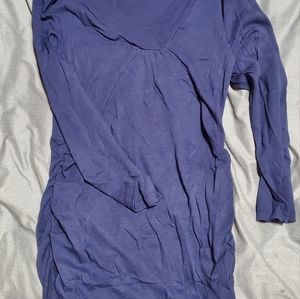 Blue maternity shirt